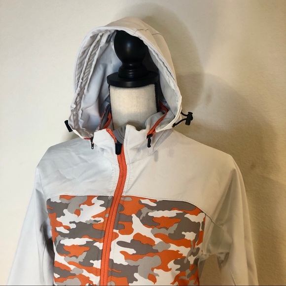 Dickies Orange & White Camouflage Coat with Moisture Management Size Small - Picture 5 of 14
